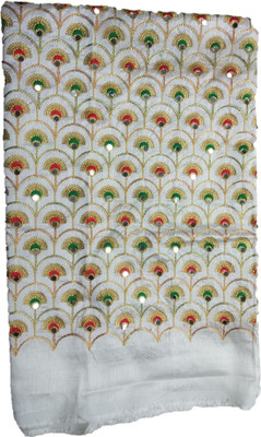 Shantuba textiles Silk Blend Self Design Blouse Material