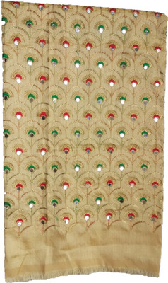 Shantuba textiles Silk Blend Self Design Blouse Material