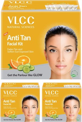 VLCC Anti Tan Premium Facial Kit Combo Pack of 3 (60gm X 3)(3 x 60 g)