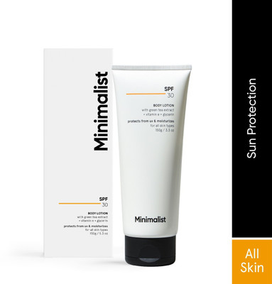 Minimalist SPF 30 Body Lotion, Nourishing and Photostable Body Sunscreen(150 g)