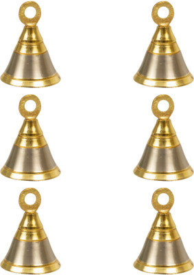 Spillbox Traditional Brass Bell/Ghanti for Pooja Decorative Room Bells- Two color-8 Brass Pooja Bell