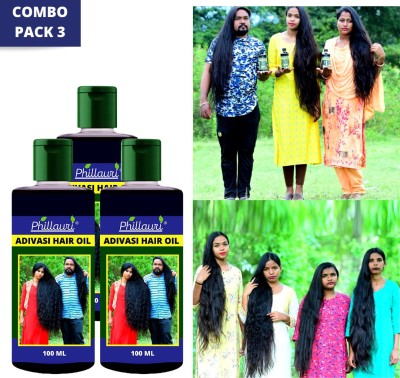 Phillauri Adivasi Jadibuti Natural Hair oil Pack 3 Hair Oil