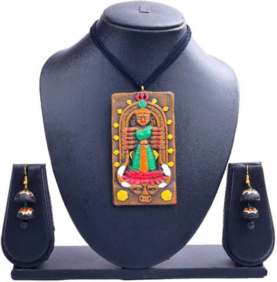 rayie collection Terracotta Multicolor Jewellery Set(Pack of 1)