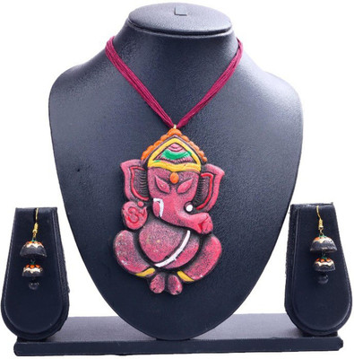 rayie collection Terracotta Multicolor Jewellery Set(Pack of 1)
