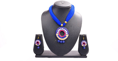 rayie collection Terracotta Multicolor Jewellery Set(Pack of 1)
