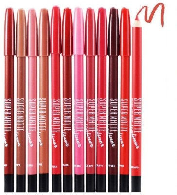 SEUNG Super Matte Lip Liner Pencil For Girls(Multi color)