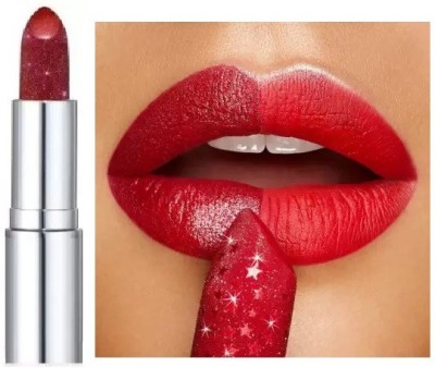 SEUNG Shimmery Red Chilly Lipstick Waterproof Long Lasting High Quality Velvet(BERRY RED, 3.8 g)