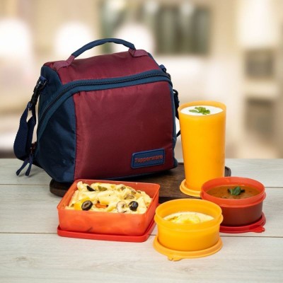 Shopper Ave Tupperware Premier Lunch Set 4 Containers Lunch Box(1100 ml, Thermoware)