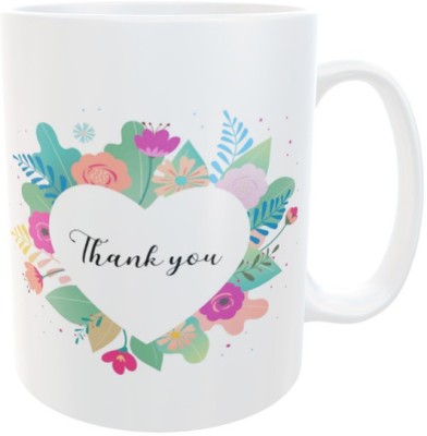 Misaki Happy Mother's Day Special Thank You Ceramic Coffee Mug(350 ml)