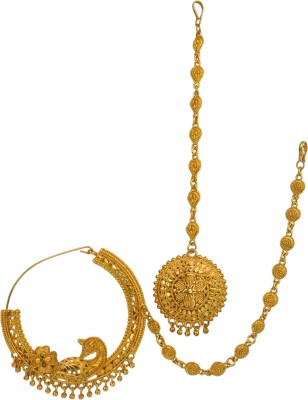 Sherly fashion Brass Gold-plated Gold Jewellery Set(Pack of 1)
