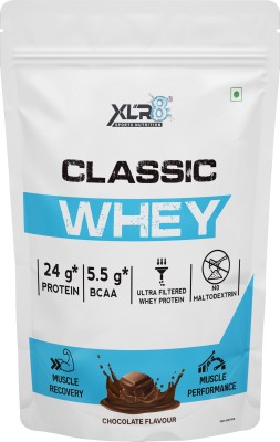 XLR8 Classic Whey , 24 g Protein, 5.5 BCAA, No Maltodextrin Whey Protein(1 pounds, Chocolate)
