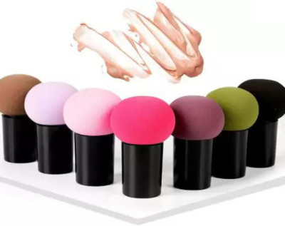 Jollity 8PCS Round Head Small Mushroom Head Powder Puff Sponge
