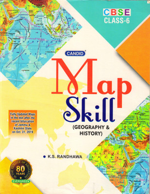 Evergreen CBSE Candid Map Skills (Geography And History) 6(Paperback, K. S. RANDHAWA)