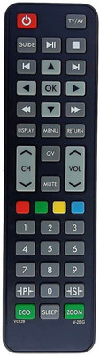 J.K. WEBSHOP Universal LCD LED TV Remote Compatible for VIDEOCON LCD LED HD TV Remote Control Videocon Remote Controller(Black)