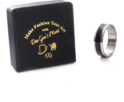 Dee Gee's mart Premium Quality Classy Ring Black In Color Stainless Steel Ring