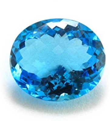 TEJVIJ AND SONS 9.25 Ratti Certified Blue Topaz Natural Gemstone Stone Topaz Ring