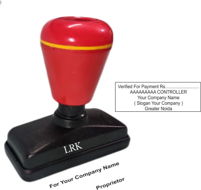 LRK Self Ink Rubber Stamp with Your Matter Self Ink Stamp(Free, Blue Ink)