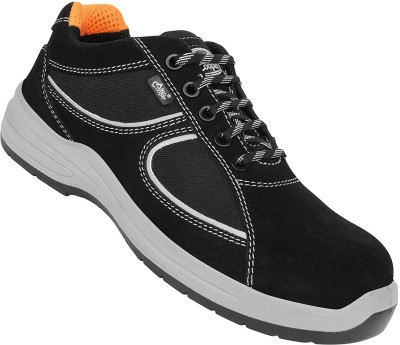 Allen Cooper Composite Toe Cordovan Leather Safety Shoe(Black, S1, Size 8)