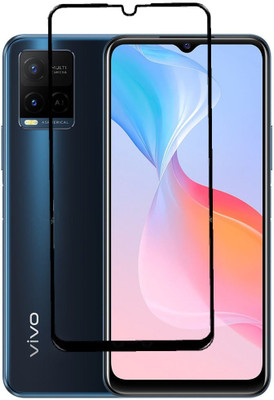MOBIGENIX Edge To Edge Tempered Glass for vivo Y21E(Pack of 1)