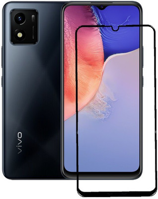 MOBIGENIX Edge To Edge Tempered Glass for vivo Y01(Pack of 1)
