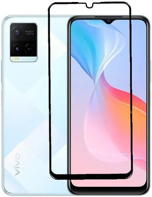 MOBIGENIX Edge To Edge Tempered Glass for vivo Y21E(Pack of 1)
