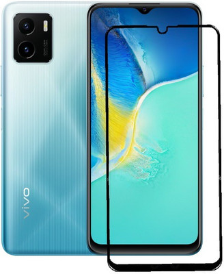 MOBIGENIX Edge To Edge Tempered Glass for vivo Y15c(Pack of 1)
