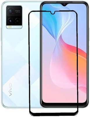 MOBIGENIX Edge To Edge Tempered Glass for vivo Y21E(Pack of 1)