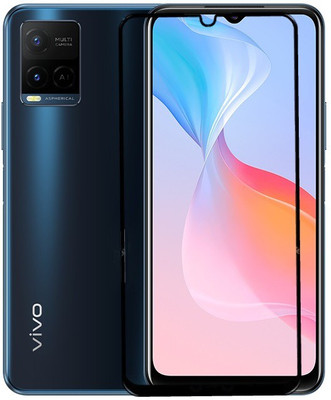 MOBIGENIX Edge To Edge Tempered Glass for vivo Y21G(Pack of 1)