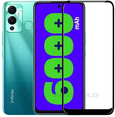 VIGHNAD Edge To Edge Tempered Glass for Infinix Hot 12 Play(Pack of 1)