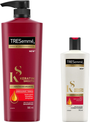 TRESemme Keratin Smooth Shampoo 580ml & Conditioner 190ml(770 ml)