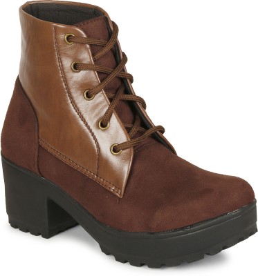 Saheb Latest Casual Boots for Women 833 Boots For Women(Brown)
