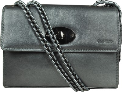 Calfnero Grey Sling Bag 102-Metalic