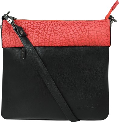 Calfnero Black Sling Bag 71100-C-Black-Red