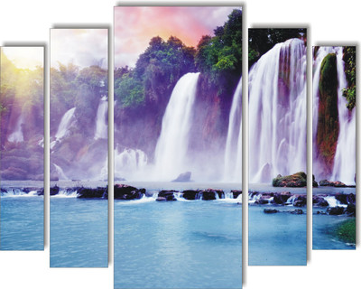 Varadvinayak 90 cm beautiful waterfal slide stickers Self Adhesive Sticker(Pack of 1)
