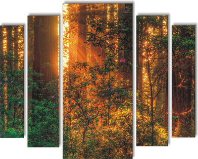 Varadvinayak 90 cm Sun Rays on a Branch Self Adhesive Sticker(Pack of 1)