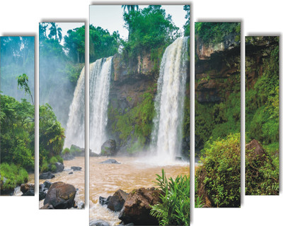 Varadvinayak 90 cm Waterfal slide stickers Self Adhesive Sticker(Pack of 1)