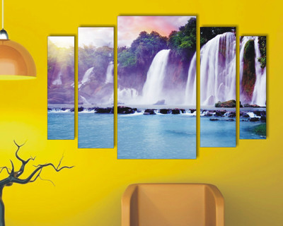 Varadvinayak 59 cm Waterfal slide stickers Self Adhesive Sticker(Pack of 1)