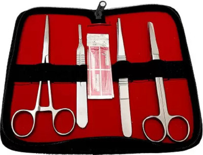 GOLDFINCH Dissecting Forceps | Dressing Scissor | BP handle With 4 Blades Utility Forceps