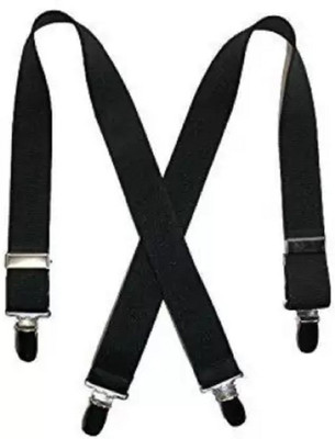 futurewizard Y- Back Suspenders for Men(Black, White)