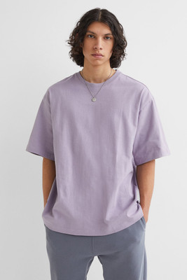 chillme Graphic Print Men Round Neck Purple T-Shirt