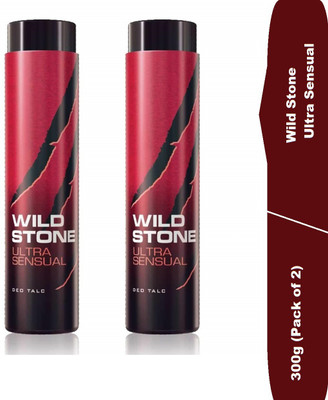 Wild Stone Ultra Sensual Talcum Powder, 300gm each (Pack of 2)(2 x 300 g)