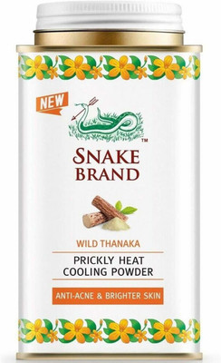 Snake Brand Wild Thanaka Prickly Heat Cooling Powder Imported(140 g)