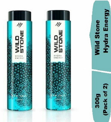 Wild Stone Hydra Energy Talc, 300 g (Pack of 2)(2 x 300 g)