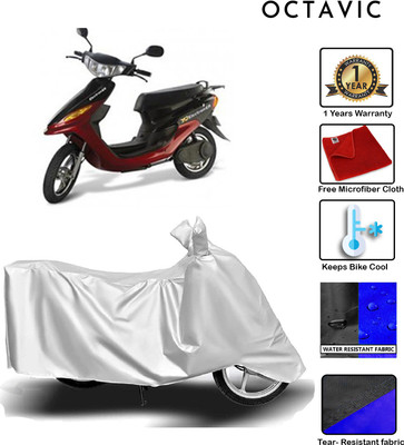 octavic Waterproof Two Wheeler Cover for Indus(Yo Style, Silver)