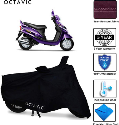 AUTOCAD Waterproof Two Wheeler Cover for Mahindra(Rodeo RZ, Black)