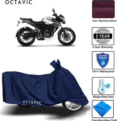 AUTOCAD Waterproof Two Wheeler Cover for Bajaj(Pulsar 200 NS DTS-i, Blue)