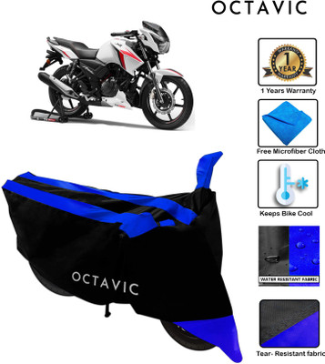 octavic Waterproof Two Wheeler Cover for TVS(Apache RTR 160, Blue)