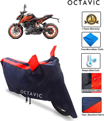 octavic Waterproof Two Wheeler Cover for KTM(200 Duke, Red)