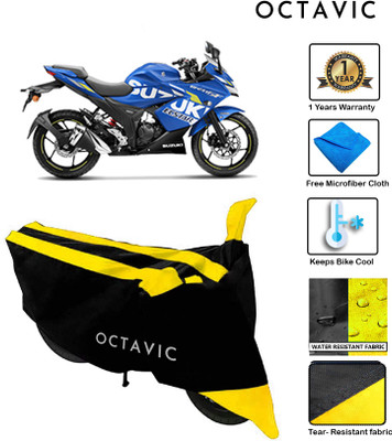 octavic Waterproof Two Wheeler Cover for Suzuki(Gixxer SF, Yellow)