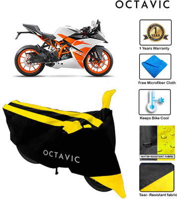 octavic Waterproof Two Wheeler Cover for KTM(Duke 200, Yellow)
